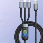 100W 3-in-1 Fast Charging Cable – Super-Speed USB-C, Micro-USB & Lightning Charger