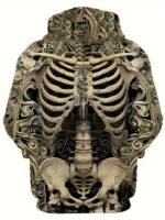Men’s 3D Skeleton Print Hoodie – Stylish Long-Sleeve Casual Sweatshirt with Drawstring Pockets for Spring & Autumn - Image 9