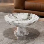 Marble Pattern Luxury PP Tray Organizer – Non-Slip Serving Plate for Home & Dining