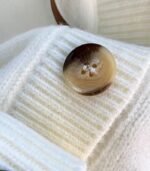 Women’s Navy & White Color-Block Cardigan – V-Neck Sweater Jacket with Tie-Front and Button Closure, Long-Sleeve Cozy Layer for Fall and Winter - Image 9