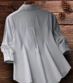 Women’s Elegant Embroidered Yellow Shirt – Long-Sleeve Button-Up Blouse with Floral & Leaf Design, Perfect for Casual Days, Formal Outfits, and All-Season Style - Image 15