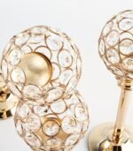 Elegant Gold-Plated Crystal Candlesticks – Floor Standing Candle Holders for Wedding, Hotel & Home Decor - Image 3