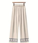 Women’s Elegant Floral Print Two-Piece Set – Long Sleeve Blouse with Wide-Leg Pants, Stylish and Comfortable Outfit for All Seasons Made from Soft Polyester Fabric - Image 5