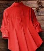 Women’s Elegant Embroidered Yellow Shirt – Long-Sleeve Button-Up Blouse with Floral & Leaf Design, Perfect for Casual Days, Formal Outfits, and All-Season Style - Image 6