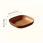 8pcs Faux Wood Plastic Serving Trays with Stand Set