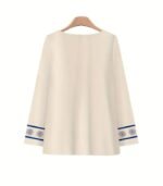 Women’s Elegant Floral Print Two-Piece Set – Long Sleeve Blouse with Wide-Leg Pants, Stylish and Comfortable Outfit for All Seasons Made from Soft Polyester Fabric - Image 7