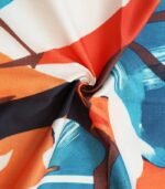 Women’s Geometric Print Two-Piece Set – Long-Sleeve Lapel Shirt with Solid Wide-Leg Pants and Symmetrical Pockets for a Chic Casual Look - Image 7