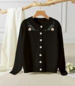 Ladies' Stylish Printed Cardigan | Soft, Comfortable Crew-Neck Design Perfect for Everyday Fall & Winter Wear - Image 7