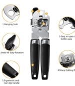 Heavy-Duty Manual Can & Tin Opener with Ergonomic Grip - Image 6