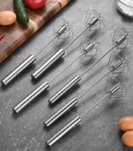 Semi-Automatic Stainless Steel Egg Beater - Image 7