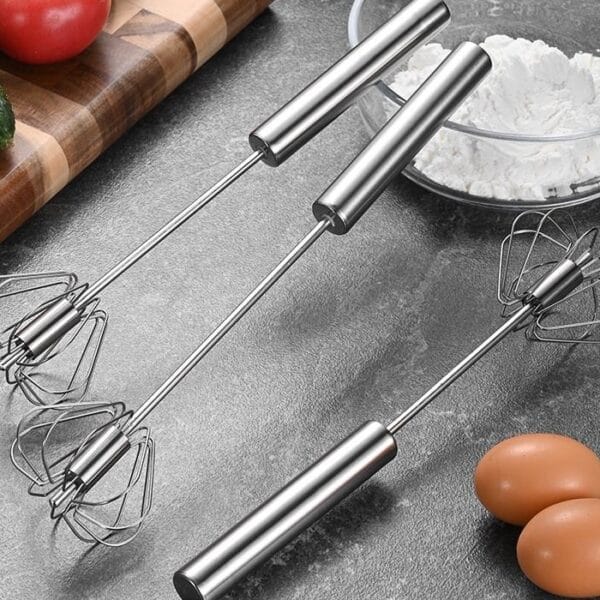 Semi-Automatic Stainless Steel Egg Beater